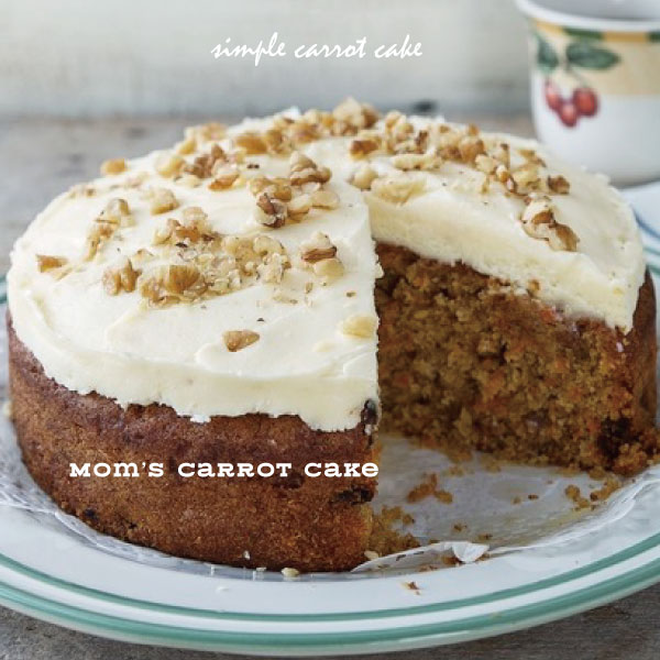 Mom’s Carrot Cake 素朴な人参の甘さとシナモン、カルダモン、グローブのスパイスが効いているシンプルな味わいのキャロットケーキ！ A simple carrot cake with the sweetness of simple carrots and the spiciness of cinnamon, cardamom and cloves! 東京都港区で美味しいケーキ店。西麻布のおいしいデザートケーキ店。