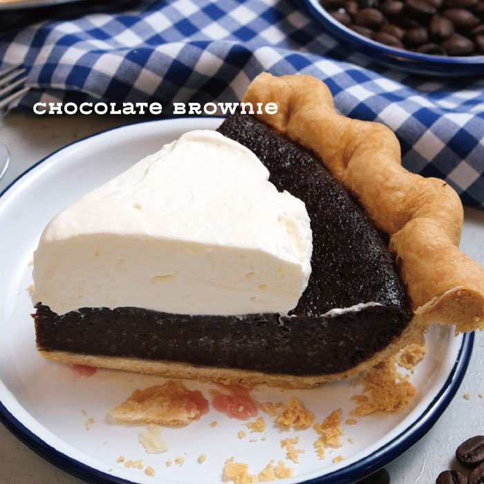Chocolate brownie / チョコレートブラウニーパイはココアをふんだんに使用し、ふっくら焼き上げた濃厚なチョコレートブラウニーパイ。東京都港区の美味しいアップルパイ屋さん。